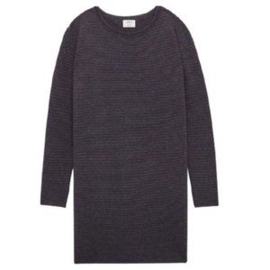 Aritzia Wilfred Campanule Black Ribbed Long Sleeve Sweater Dress  Sz XS